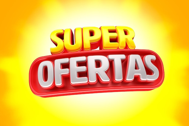 PSD super ventas sello 3d