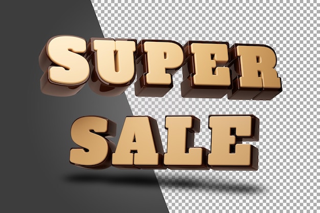 super verkauf 3d render isoliert
