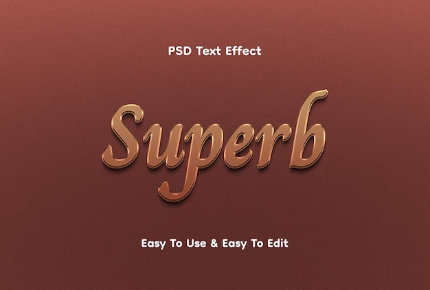 Superbe effet de texte 3D modifiable