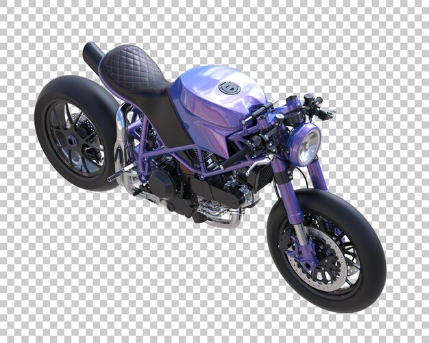 Superbike auf transparentem Hintergrund. 3D-Rendering - Abbildung