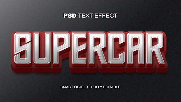 PSD supercar-texteffekt