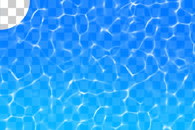 Superfície da água azul e onda de ondulação