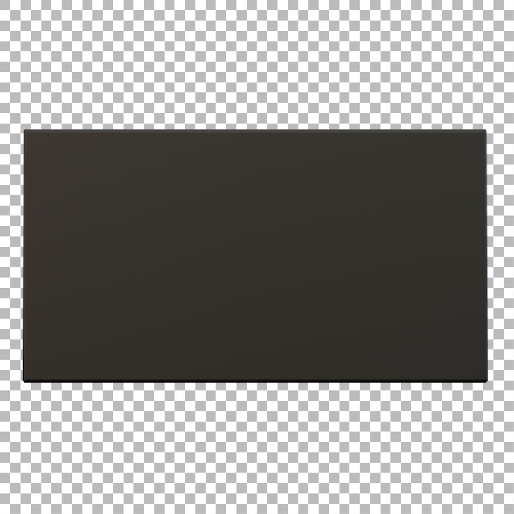 PSD una superficie rectangular negra sencilla que posiblemente representa un lienzo en blanco o una interfaz digital