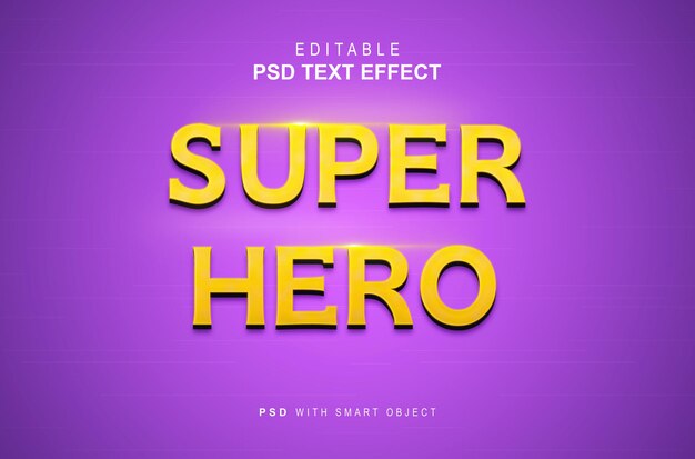 Superhelden-3D-Texteffekt
