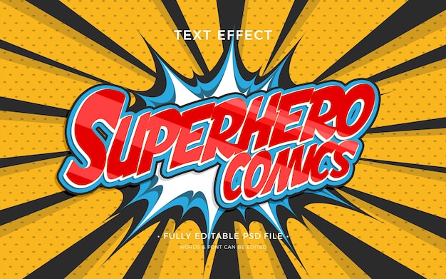Superhelden-Comic-Texteffekt