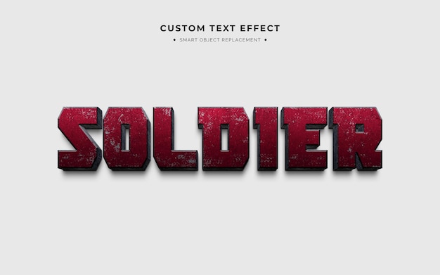 Superhelden-Film und Videospiel 3D-Textstil-Effekt