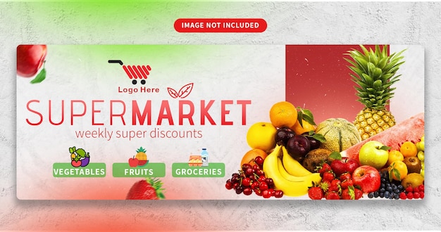 Supermarkt-Banner-Design