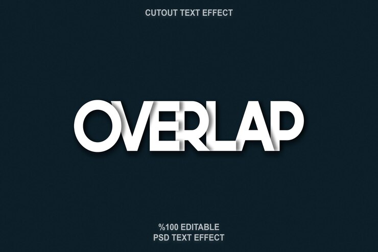PSD superponer efecto de texto editable