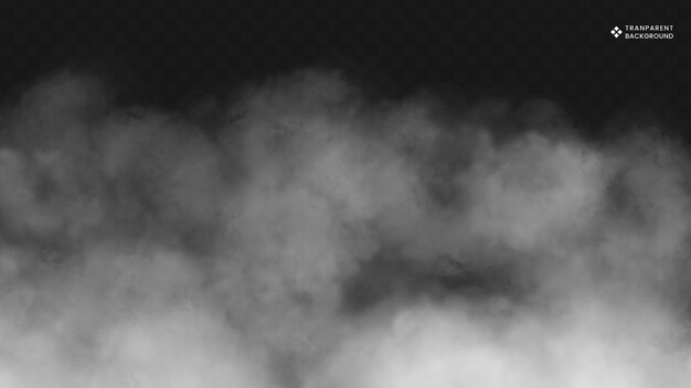 Superposición realista de humo y niebla