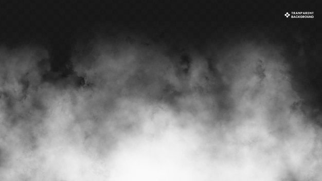 Superposición realista de humo y niebla