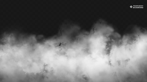 Superposición realista de humo y niebla