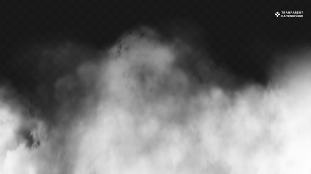 Superposición realista de humo y niebla