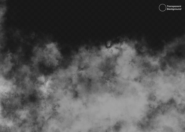 Superposición realista de humo y niebla