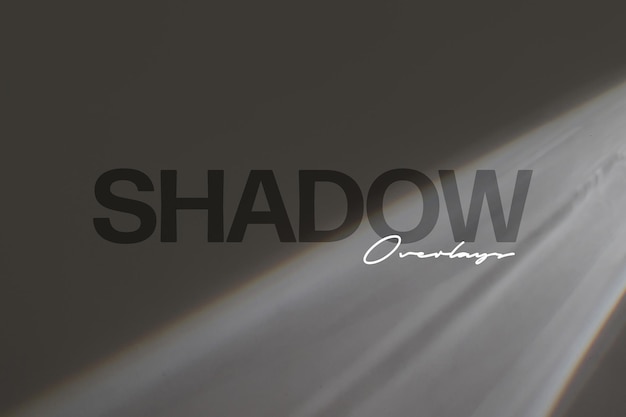 PSD superposición de sombra de reflejo de prisma para fotos