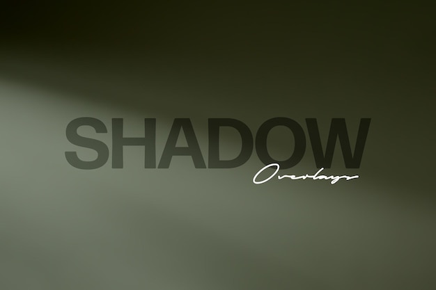 PSD superposición de sombras oscuras para fotos