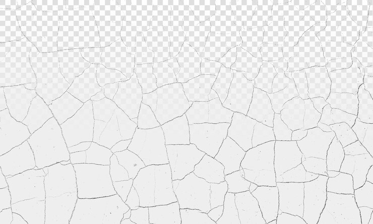 PSD superposición de textura de suelo agrietado de psd sobre un fondo transparente