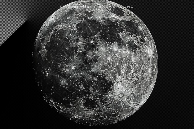 Superposición transparente de la luna