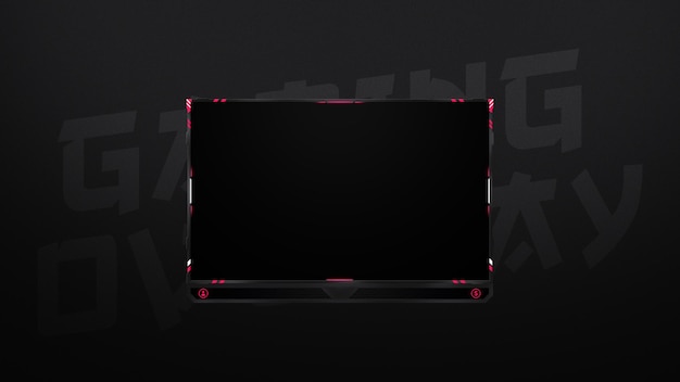 Superposition de jeux cyberpunk pour Twitch et YouTube