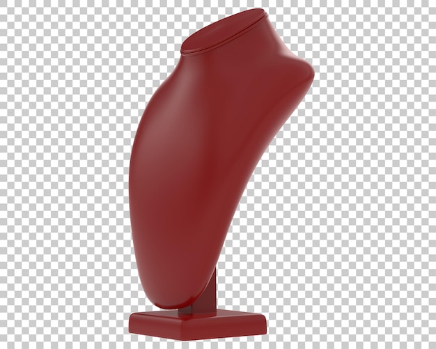 Suporte de joias na ilustração de renderização 3d de fundo transparente