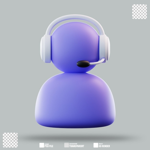 Le support client de 3D Illustration 2