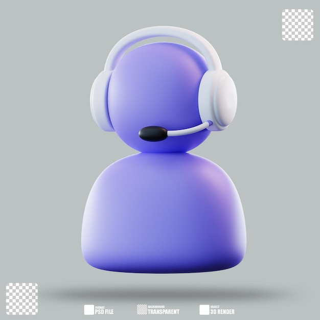 Le support client de 3D Illustration 3