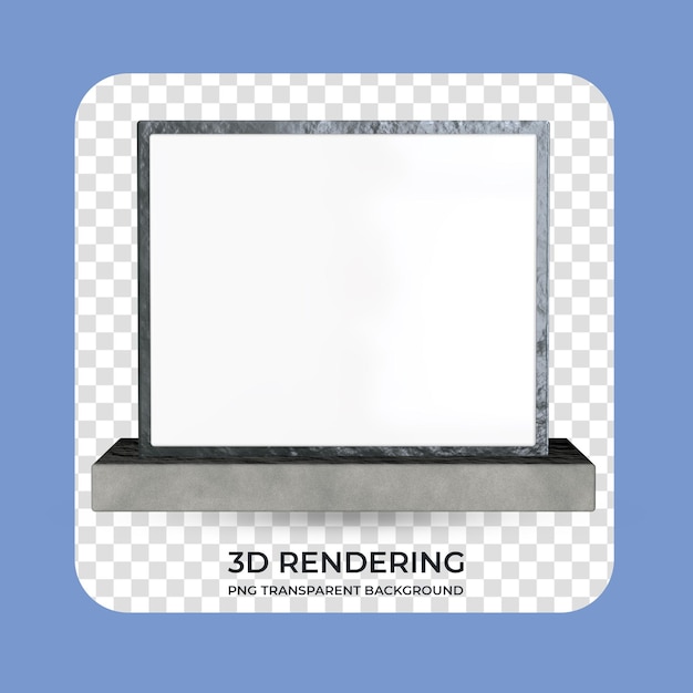 Support Pour L'affichage Du Produit Rendu 3d Fond Transparent