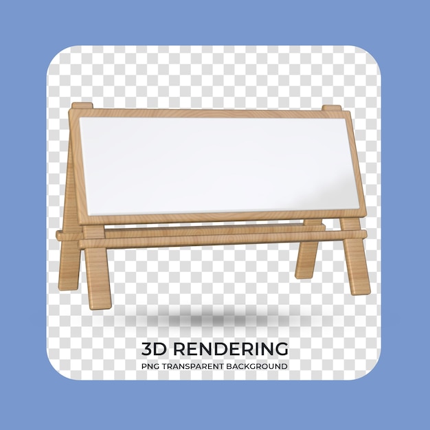 Supporto per display del prodotto rendering 3d sfondo trasparente