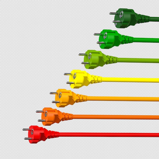 Supports électriques colorés