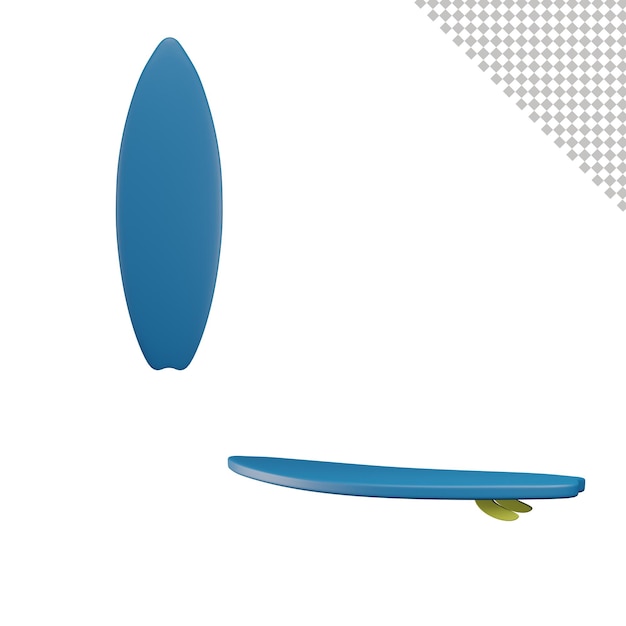 Surfbrett 3D-Darstellung