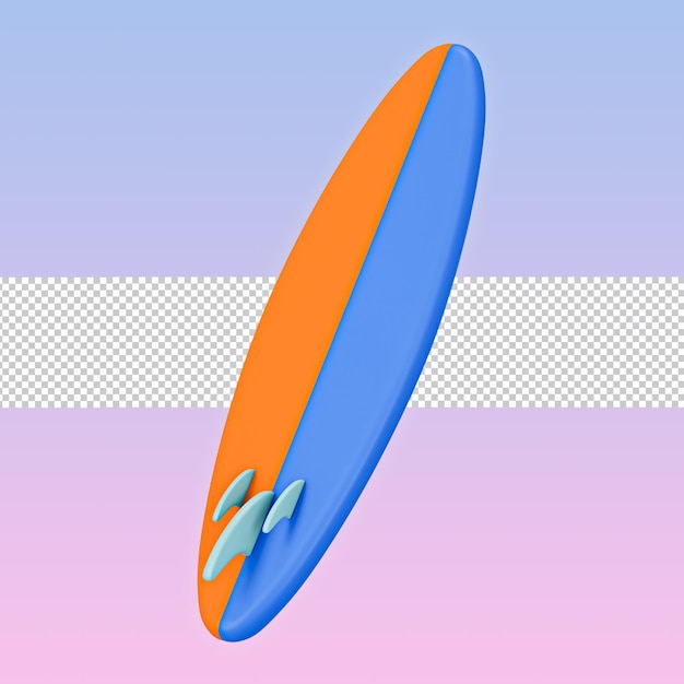 PSD surfbrett 3d-symbol