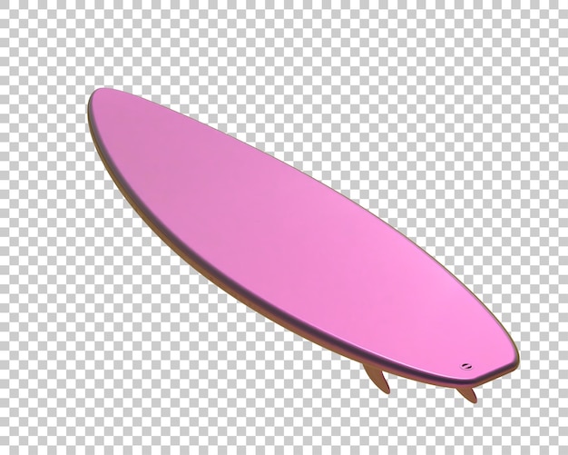 Surfbrett isoliert auf dem hintergrund 3d-rendering-illustration