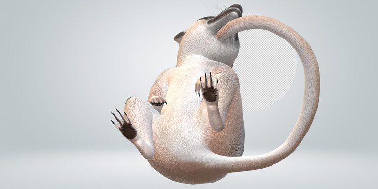PSD suricata isolada em um fundo transparente