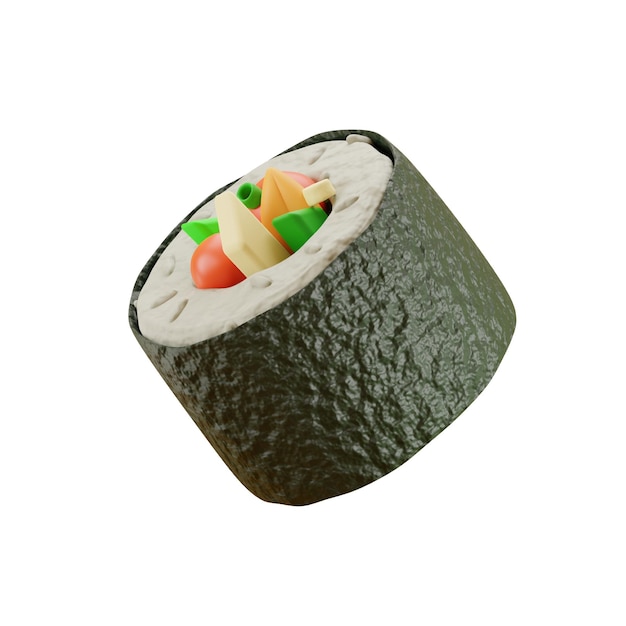 PSD sushi 3d icon food and beverage