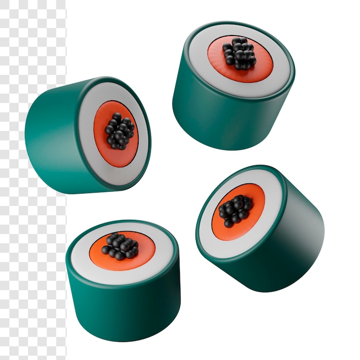 PSD sushi 3d