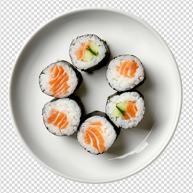 Sushi auf einem isolierten hintergrund