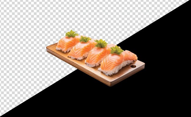 PSD sushi de salmão grátis com fundo png e psd