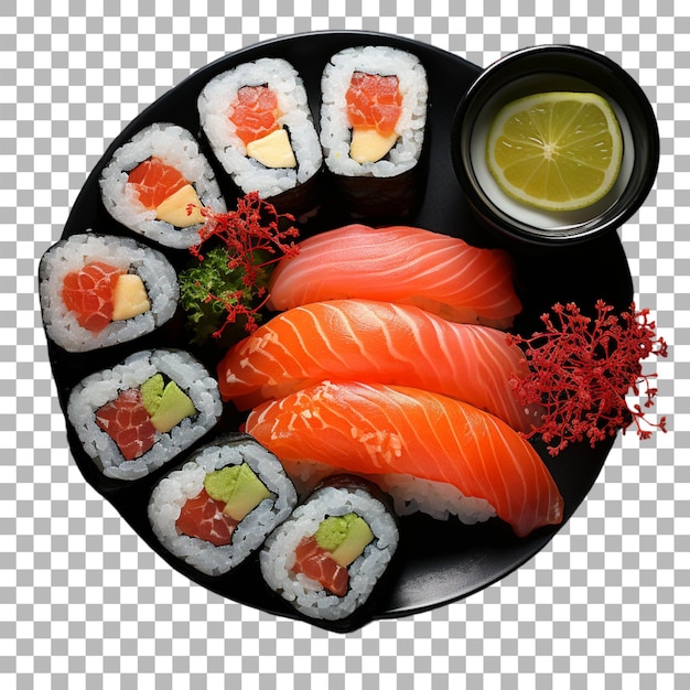 PSD sushi em fundo transparente