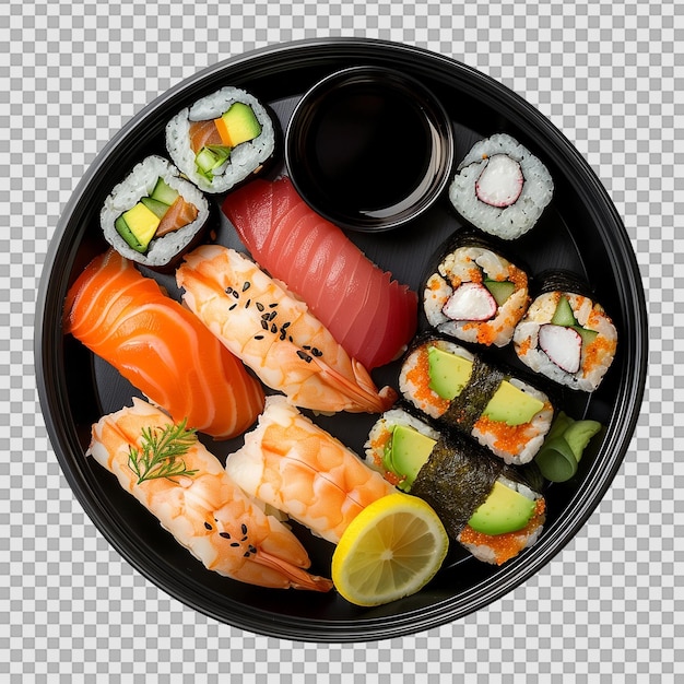 PSD sushi sur fond transparent