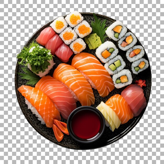 PSD sushi sur un fond transparent