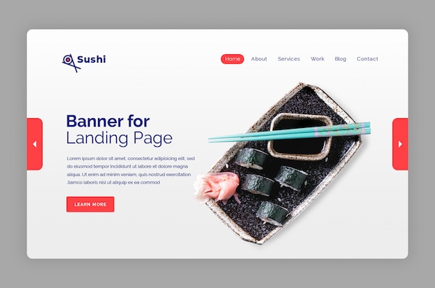 Sushi Held Banner Vorlage