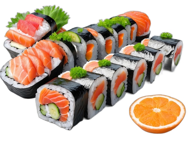 Sushi Psd Sur Un Fond Blanc