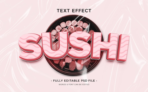 Sushi-texteffekt