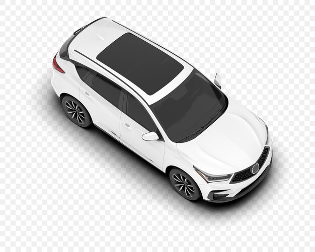 El SUV Acura blanco es un crossover de lujo moderno.