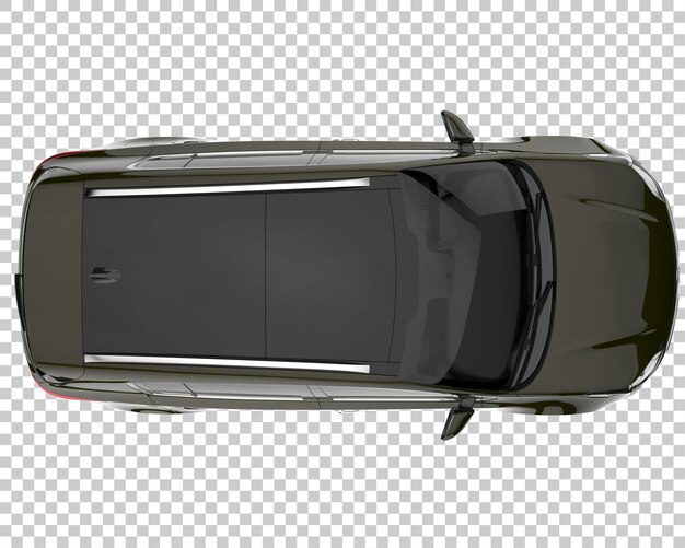 SUV auf transparentem Hintergrund. 3D-Rendering - Abbildung