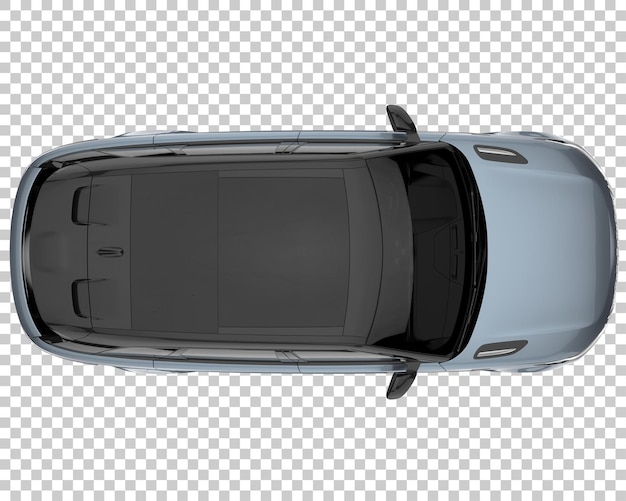 SUV auf transparentem Hintergrund. 3D-Rendering - Abbildung