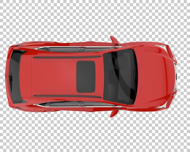 SUV auf transparentem Hintergrund. 3D-Rendering - Abbildung