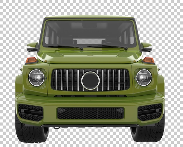 PSD suv auf transparentem hintergrund. 3d-rendering - abbildung