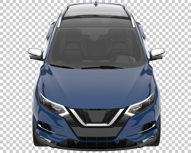SUV auf transparentem Hintergrund. 3D-Rendering - Abbildung