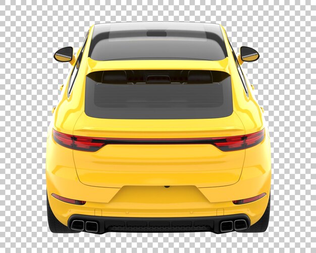 SUV auf transparentem Hintergrund. 3D-Rendering - Abbildung