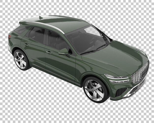 PSD suv auf transparentem hintergrund. 3d-rendering - abbildung